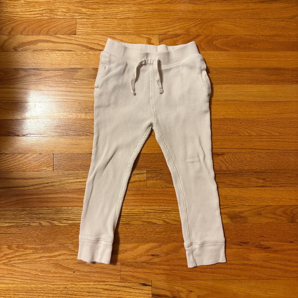 4/$20 GAP waffle knit size 4 long underwear long Johns cream colour